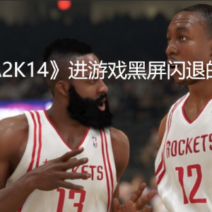 《NBA2K14》进游戏黑屏闪退的解决办法